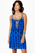 Volcom Mag Pie Blue Print Dress