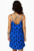 Volcom Mag Pie Blue Print Dress