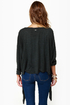 Volcom Autumn Spice Kimono Charcoal Grey Wrap Sweater