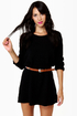 Volcom Sin Ombre Black Sweater Dress