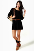 Volcom Sin Ombre Black Sweater Dress
