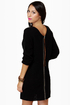 Volcom Sin Ombre Black Sweater Dress