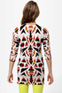 Volcom V.Co Loves Beige Print Cardigan Sweater