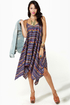Volcom Peer Pressure Blue Print Dress