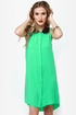 Volcom Over Our Heads Green Dress