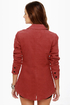 Volcom Zip It Rust Red Corduroy Blazer