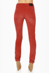 Volcom Sound Check Rust Red Corduroy Skinny Pants