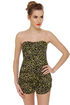 Volcom Rain Check Strapless Print Romper