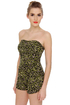 Volcom Rain Check Strapless Print Romper