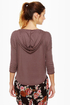 Volcom My Favorite Cropped Hoody Brown Top