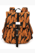 Volcom Copy Kat Orange Giraffe Print Backpack