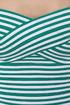 Beauty and the Beach Striped Green Bandage Dress