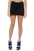 On the Right Track Black Bandage Skirt