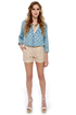 Gild-y as Charged Striped Gold Shorts