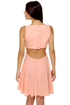 Take Me Back Cutout Peach Dress