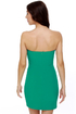 Chevron Cloud Nine Strapless Teal Dress