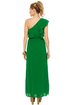 All Ruffled Up Green Maxi Dress