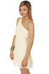Dream Come True Cream One Shoulder Dress