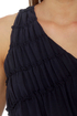 Dream Come True Navy Blue One Shoulder Dress