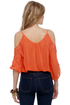 Hot Ticket Sheer Orange Top