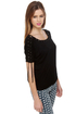Major Lacer Short Sleeve Black Top