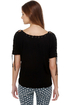 Major Lacer Short Sleeve Black Top