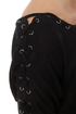 Major Lacer Short Sleeve Black Top