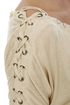 Major Lacer Short Sleeve Beige Top