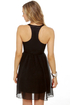 Nightin-gala Black Silk Dress
