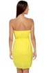 Summer Breeze Strapless Yellow Dress