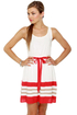 Fiesta Fun Striped Ivory Dress