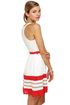 Fiesta Fun Striped Ivory Dress