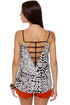 Maze to Order Black and White Print Top
