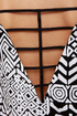 Maze to Order Black and White Print Top