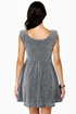 Cosmic-politan Silver Glitter Dress