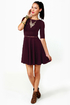 Black Sheep Olivia Burgundy Knit Dress