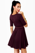 Black Sheep Olivia Burgundy Knit Dress