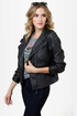 Black Sheep Heart Black Vegan Leather Moto Jacket