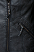 Black Sheep Heart Black Vegan Leather Moto Jacket