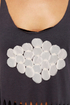 Black Sheep Om Grey Fringe Tank Top