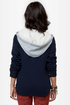 Lost Ringo Navy Blue Hooded Jacket