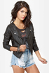 Black Sheep Spirit Dark Brown Moto Jacket