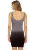 Lost Rewind Dip Dye Grey Dress