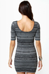 Lost Kat Black Print Dress