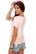 Black Sheep Bohemian Distressed Pink Top