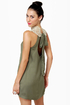 Midnight Mystery Gold and Olive Green Dress