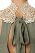 Midnight Mystery Gold and Olive Green Dress