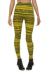 Your Tribe Has Spoken Yellow Print Leggings