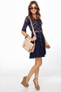 Catch the Bouquet Blue Lace Dress