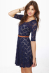 Catch the Bouquet Blue Lace Dress